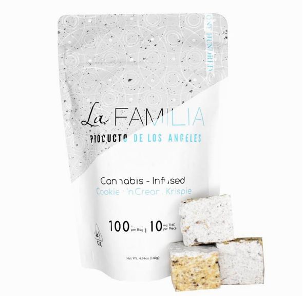 100mg Cookies n Cream Krispies - LA FAMILIA