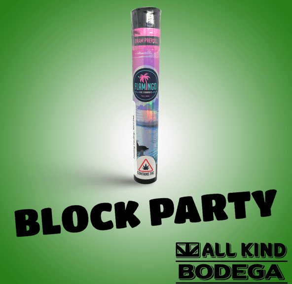Block Party 1g Preroll (@flamingomaine)