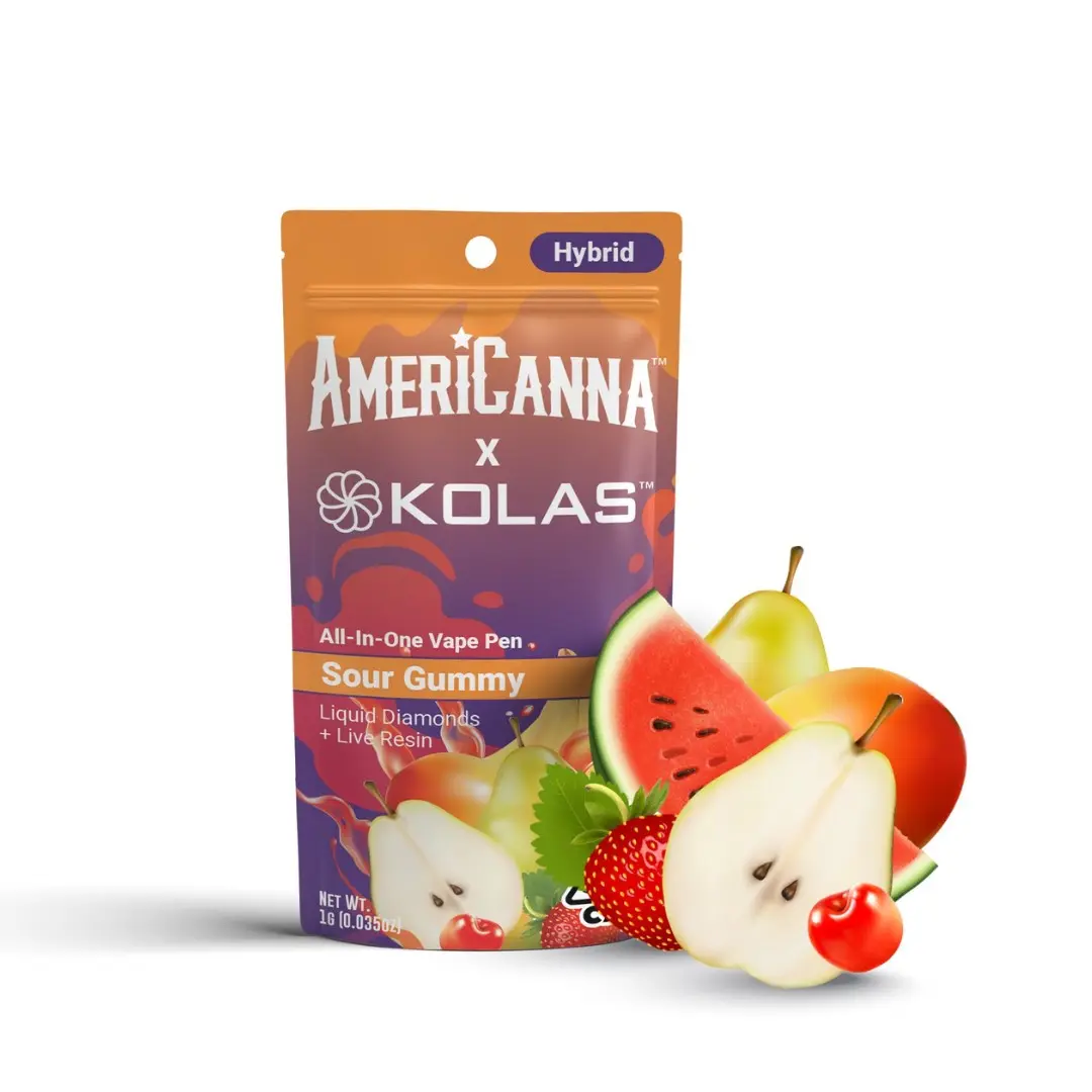 AmeriCanna x Kolas AIO Vape Sour Gummy x Runtz 1g