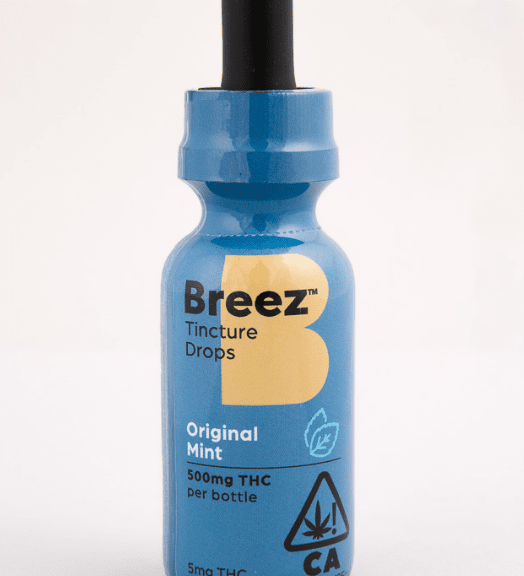 BREEZ TINCTURE- ORIGINAL MINT DROPS 500MG