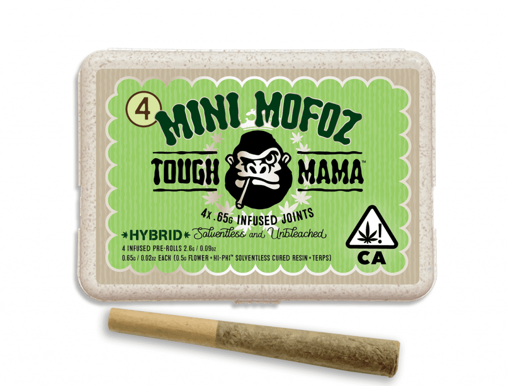 1. Tough Mama MiniMofoz 4pk x .65g Solventless Infused Pre Rolls - Fuelato (H)