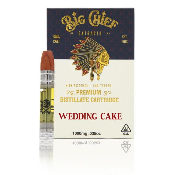 Big Chief THC Cartridge 1G - Wedding Cake