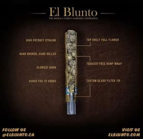 AE El Blunto Silver Diamond Infused Blunt VERDE 1.65g