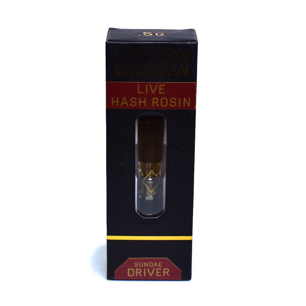 London Donovan | Live Hash Rosin Distillate Cartridge | Sundae Driver | Hybrid | 0.5 Gram | $45.00