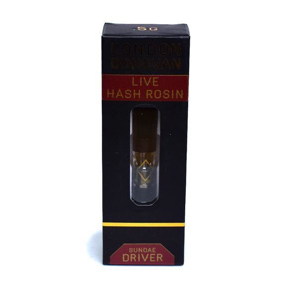 London Donovan | Live Hash Rosin Distillate Cartridge | Sundae Driver | Hybrid | 0.5 Gram | $45.00