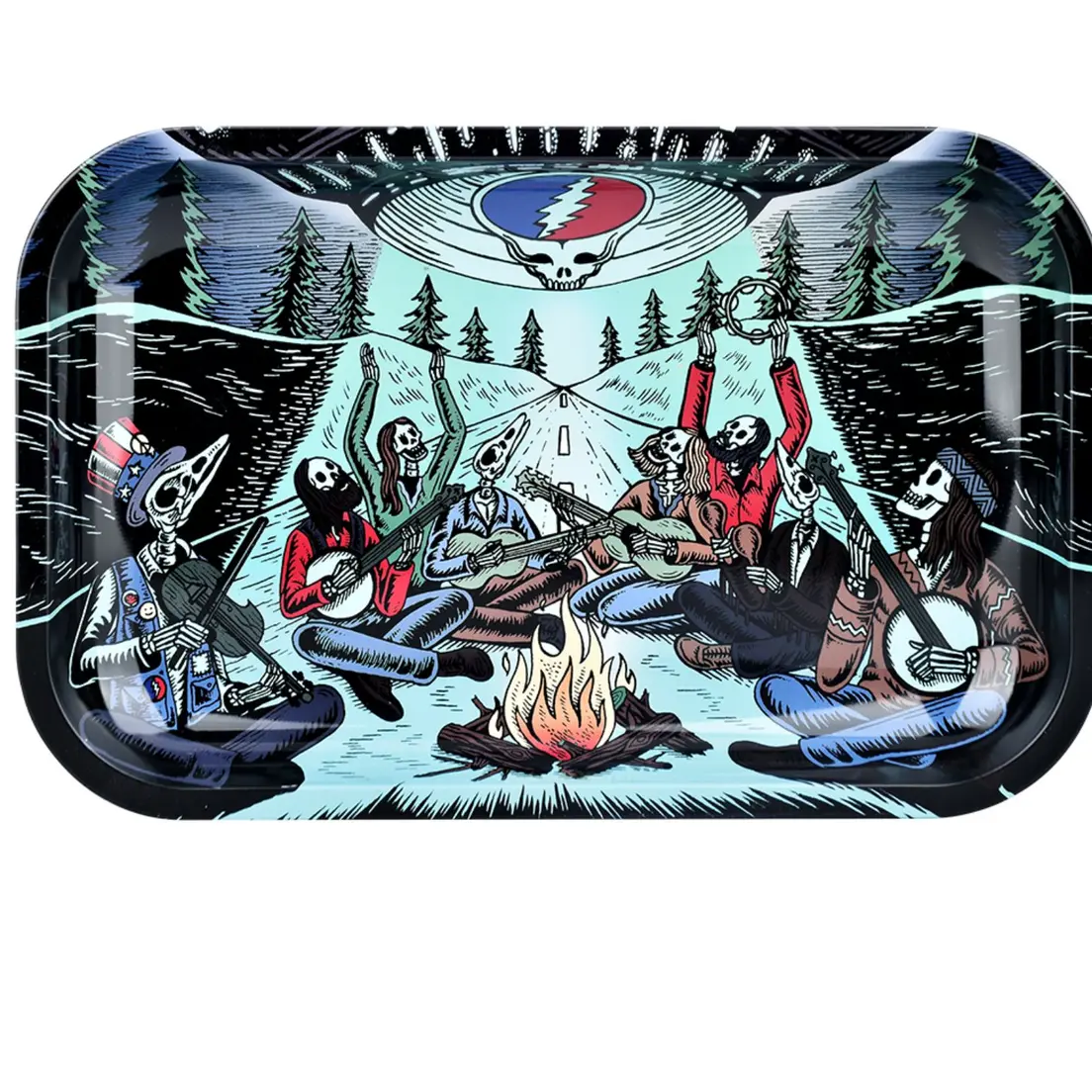 AFG Distribution- Close Encounters - Grateful Dead- Pulsar- Metal Rolling Tray- 11 x 7