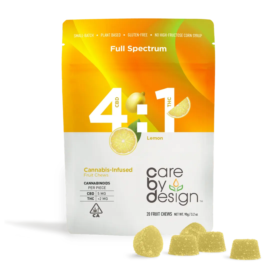 Care By Design - 4:1 CBD Lemon - Gummies 25mg