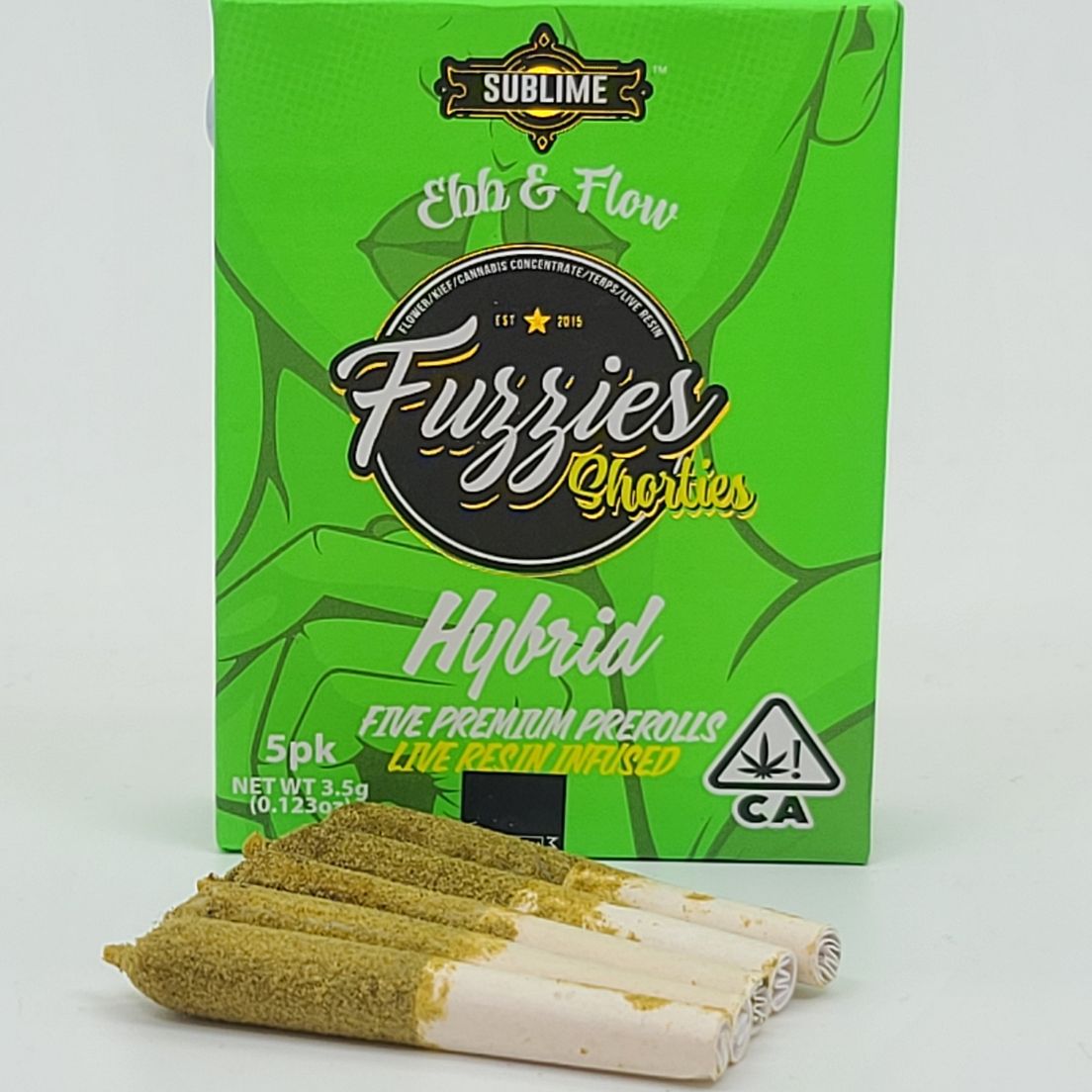 Hybrid 5pk - 3.5g Live Resin Infused Pre-rolls (THC 43% ) by Sublime