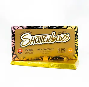 250MG Milk Chocolate Sativa Shatter Bar by Euphoria Extractions