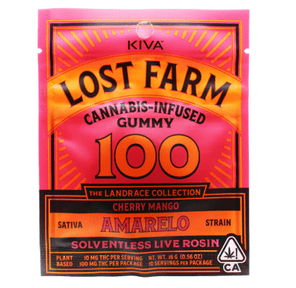 Lost Farm One Piece Gummy Cherry Mango Amarelo 100mg