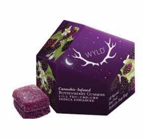 [WYLD] CBN Gummies - 1:1:1 - Boysenberry Sleep (I)