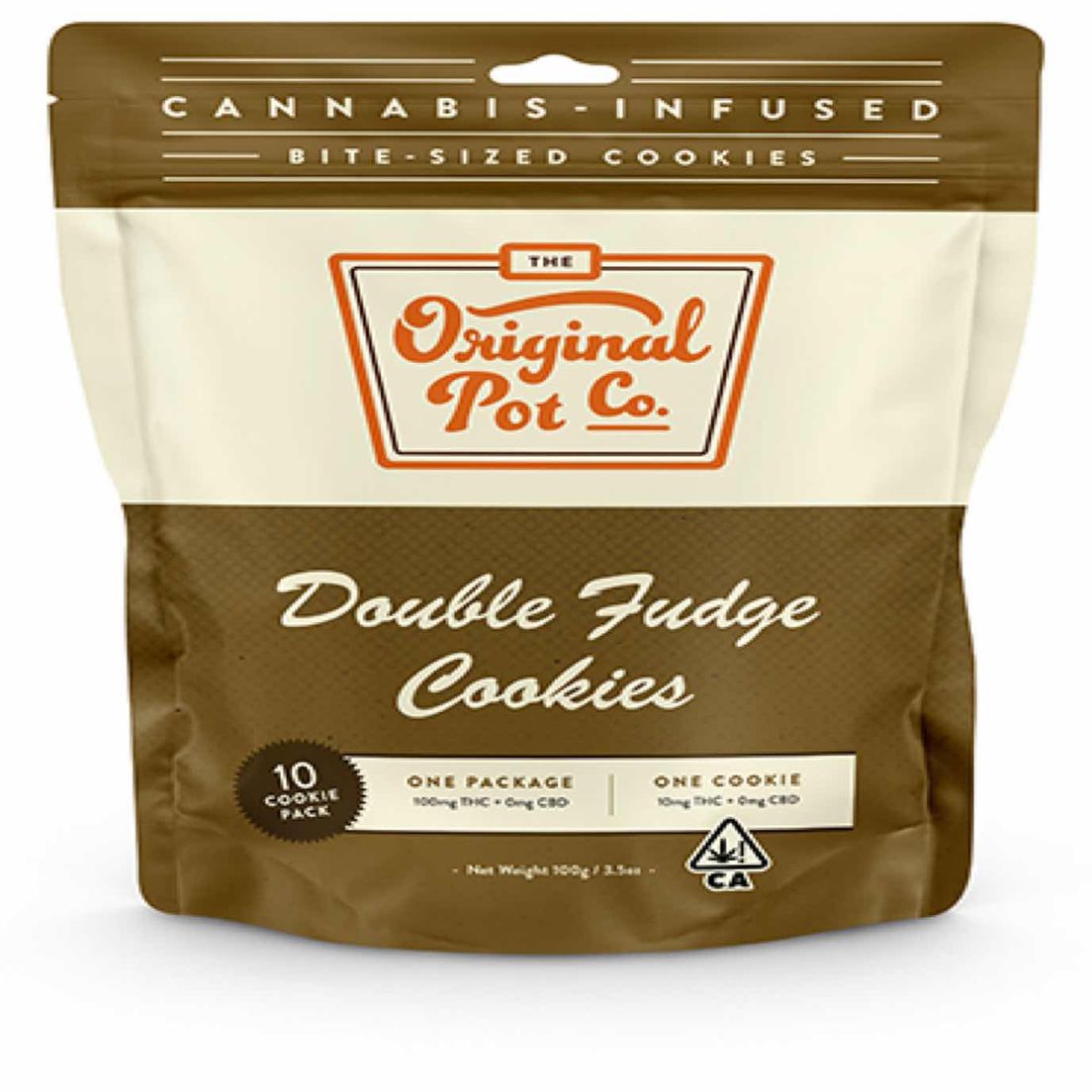 (PRE-ORDER ONLY) Double Fudge Cookies (100mg) - Original Pot Co.