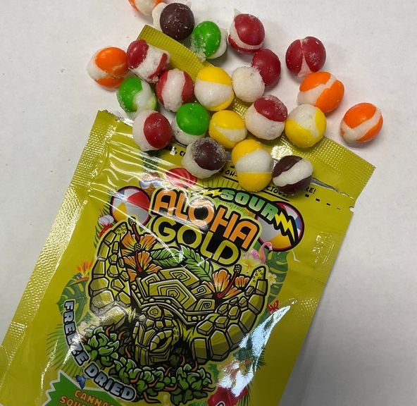 ALOHA GOLD | Sour Crunchy Littles | 100mgs