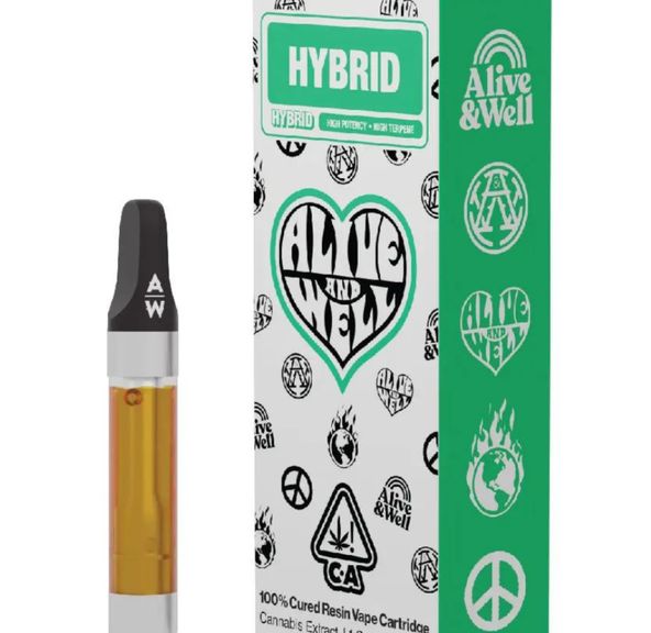 Alive & Well Sideshow Cured Resin 1G 510 Thread Vape Cartridge