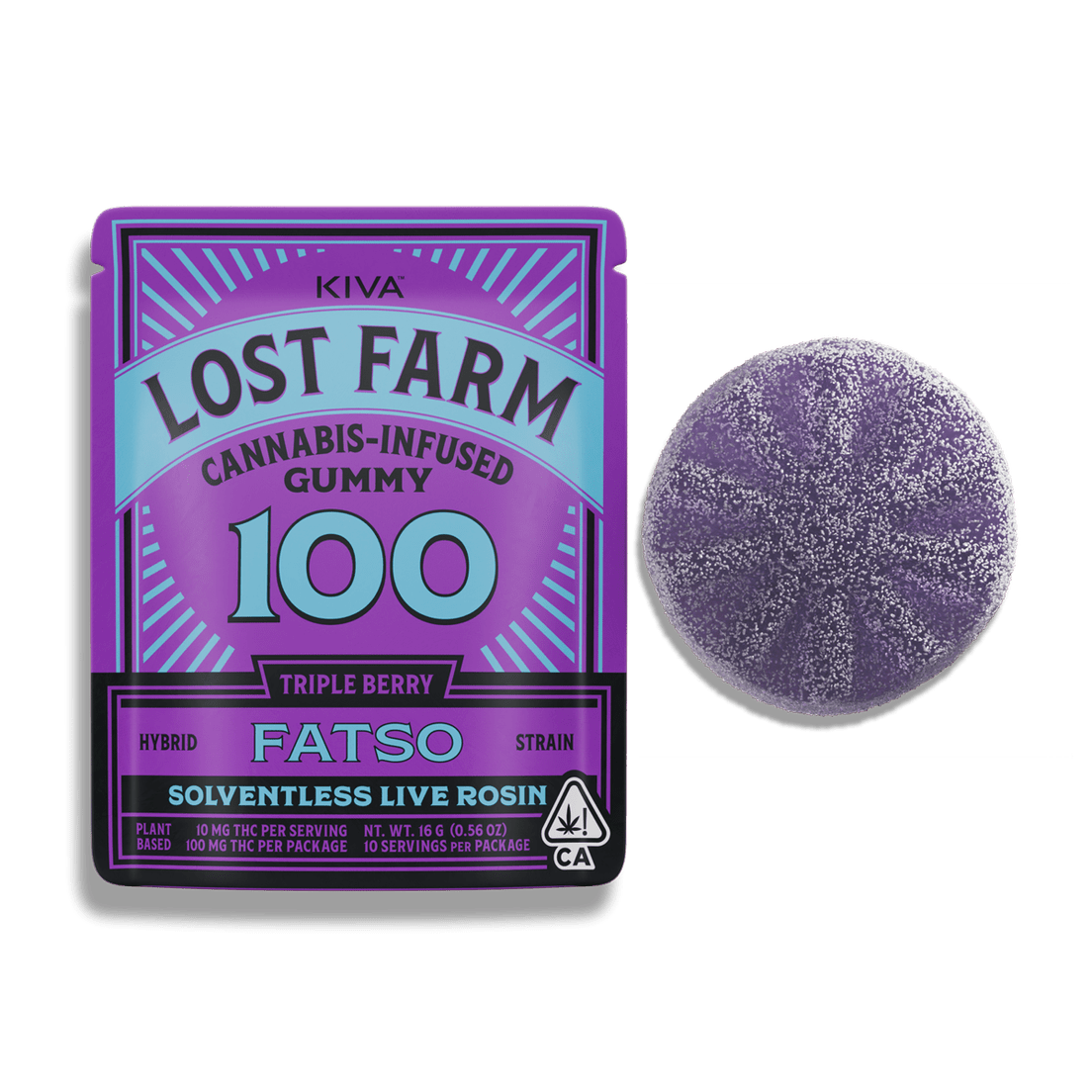 Lost Farm One Piece Gummy Triple Berry 100mg