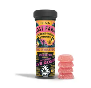 Lost Farm Gummies Pink Pineapple Sour Dream 100mg