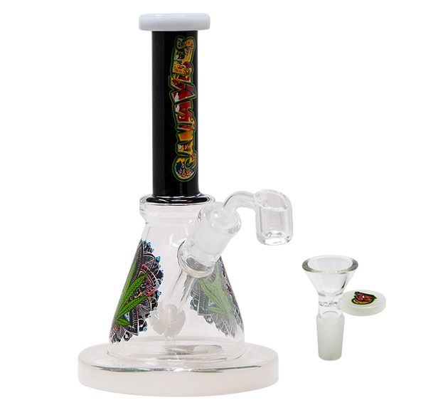 8" Ganja Vibe Glass Dab Rig