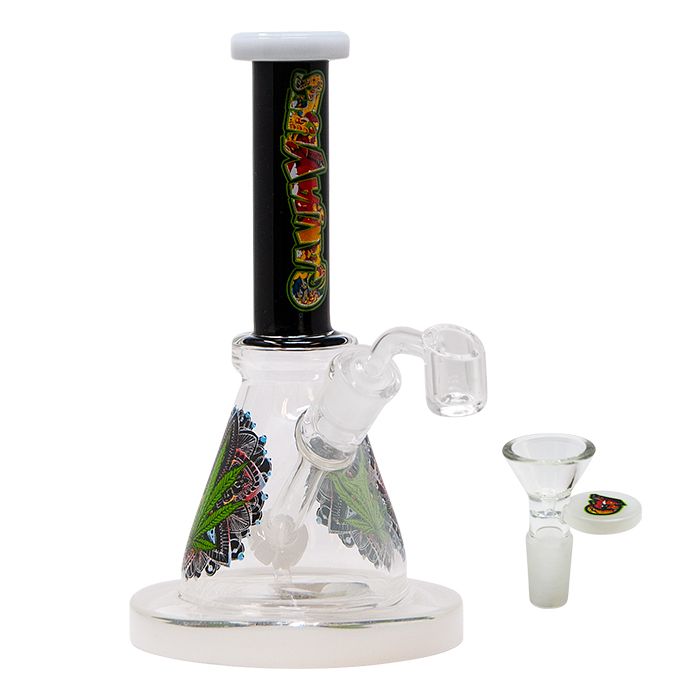 8" Ganja Vibe Glass Dab Rig