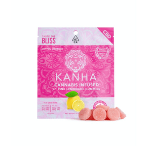 Kanha - 1:1 Pink Lemonade Gummies 100mg - 43 g