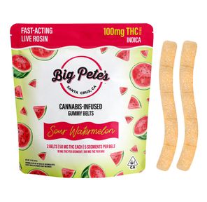 Big Pete's Fast-Acting Rosin Belts Sour Watermelon 100mg