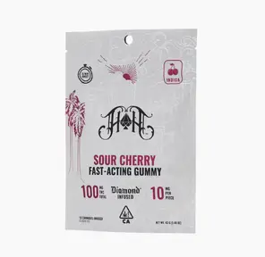 Sour Cherry | Indica - Fast-Acting Gummies - 100mg THC