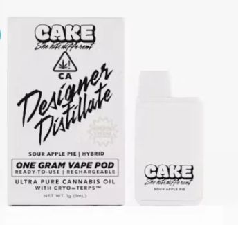 Cake - Sour Apple Pie Designer Distillate Disposable Vape 1.25g