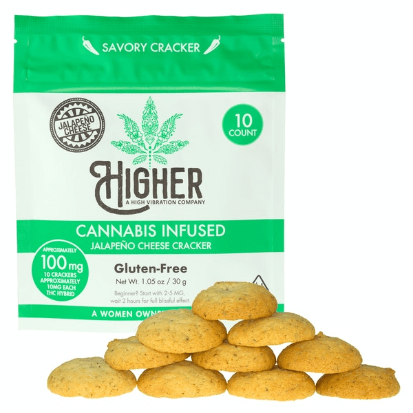 Higher: 100mg Crackers : Jalapeno Cheese