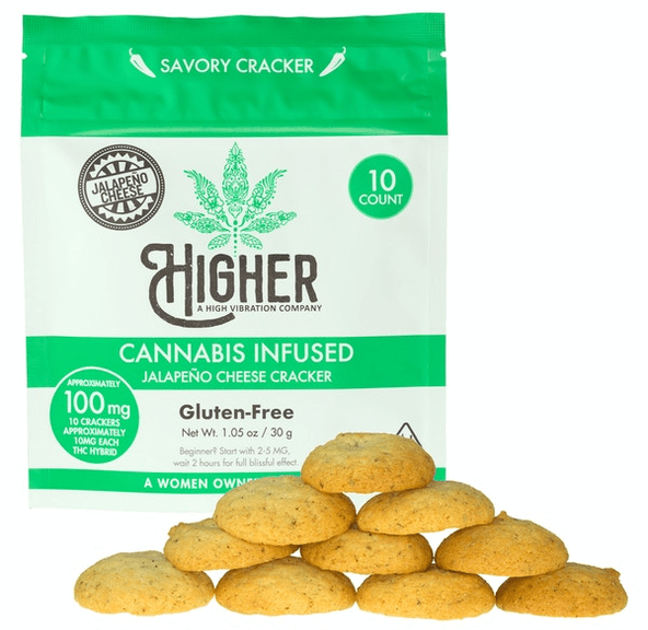 Higher: 100mg Crackers : Jalapeno Cheese