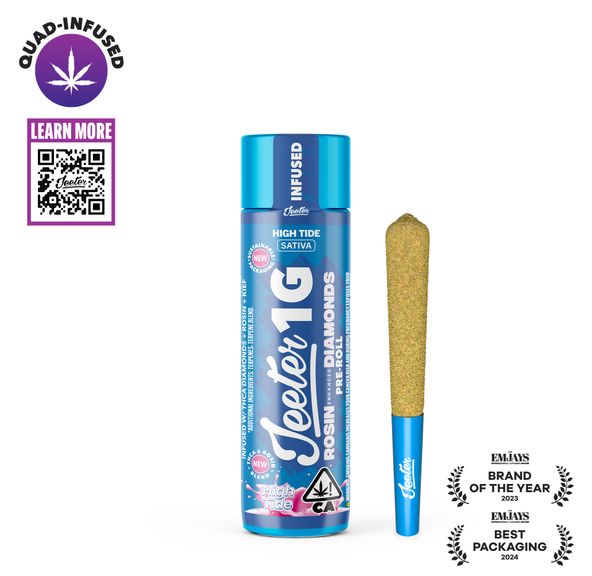 Jeeter | Quad Infused | Preroll | 1g | High Tide