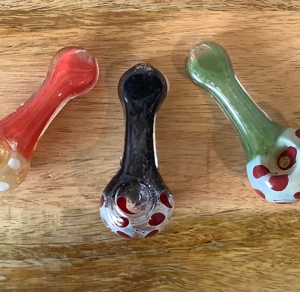 Glass Hand Pipe 3.5" Assorted Colors