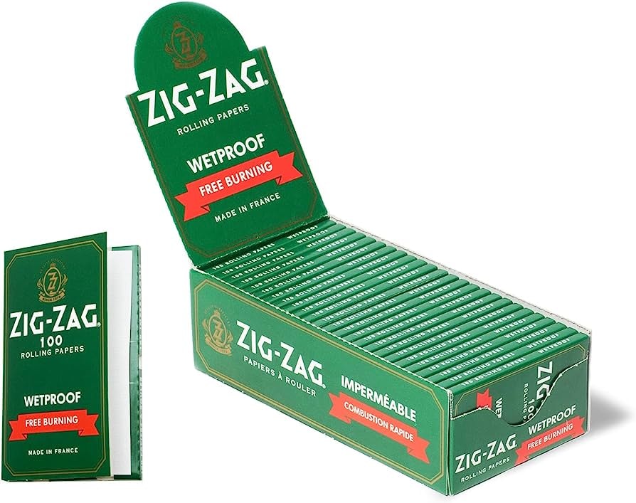 Zig Zag Green Papers (Wetproof)