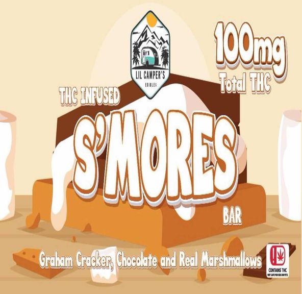JKJ LIL CAMPERS EDIBLES Smore's Bar 100mg