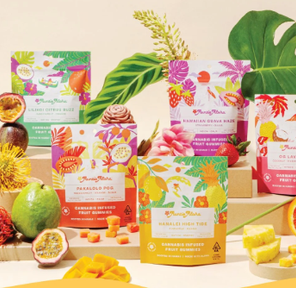 Auntie Aloha Pakalolo POG passionfruit-orange-guava 20 pk gummies (2x for $20 preorder)