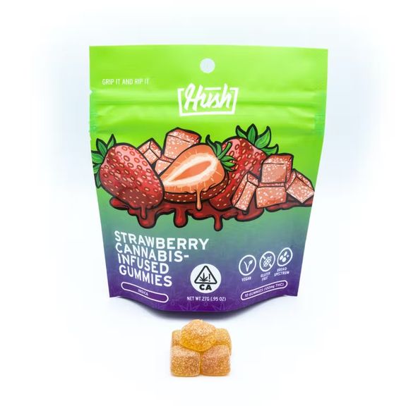 10 Piece Infused Vegan Gummies - Strawberry
