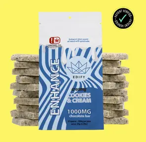 EDIFY CREAMY COOKIES & CREAM CHOCOLATE BAR 1000MG
