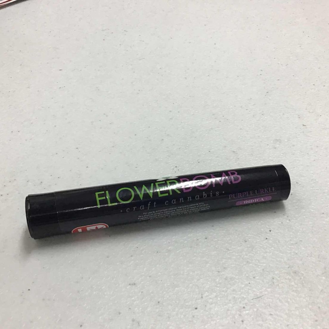 Purple Urkle Flower Bomb Infused Preroll 1g