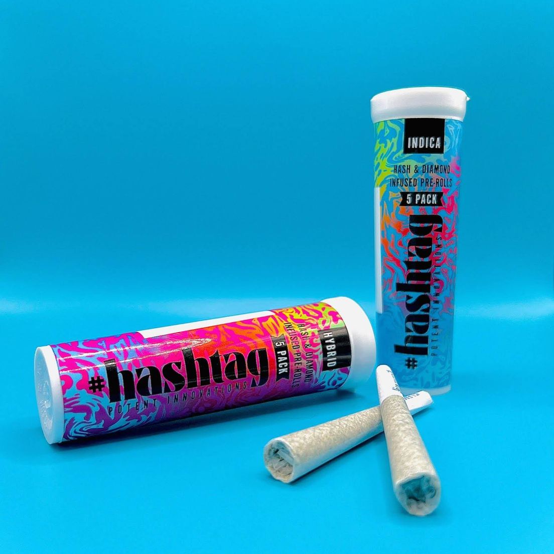 #hashtag - SFV x Sherbert Haze - Hash & Diamond Infused 5-Pack Pre Rolls, 3.5g