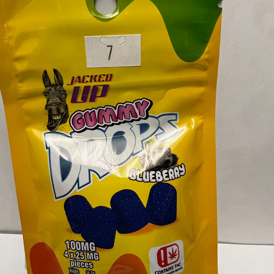 Blueberry Gummy Drops 100mg Jacked Up