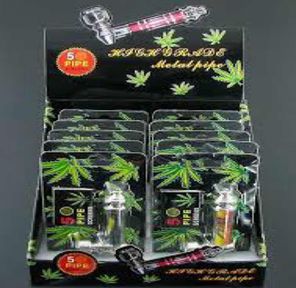 BOB MARLEY METAL HAND PIPE WITH 5 SCREENS