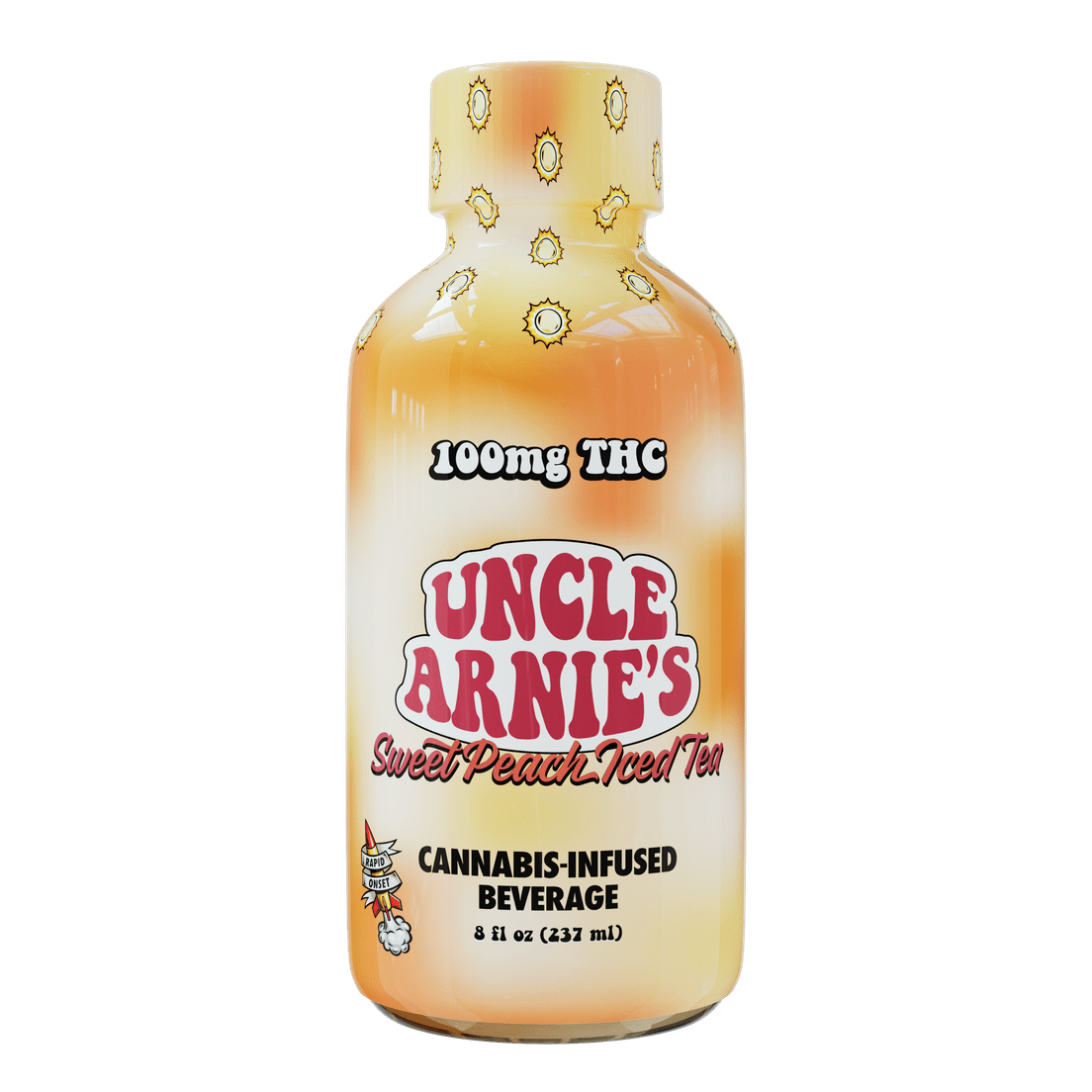 Uncle Arnie's Beverage Sweet Peach Iced Tea 100mg