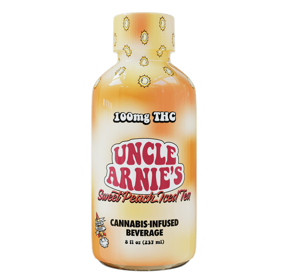 Uncle Arnie's Beverage Sweet Peach Iced Tea 100mg