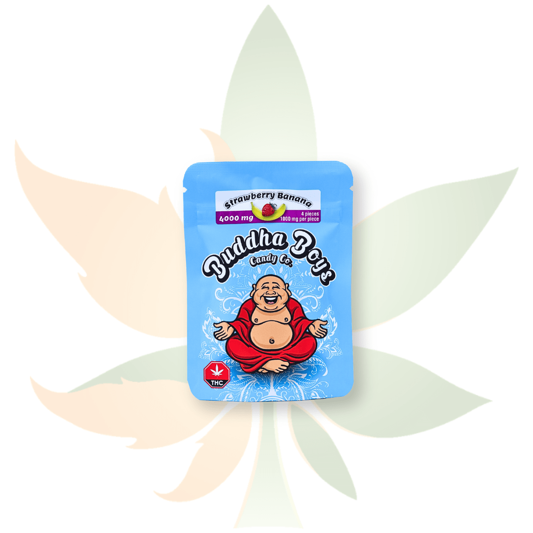 Buddha Boys - 4000mg THC Gummies - Strawberry Banana