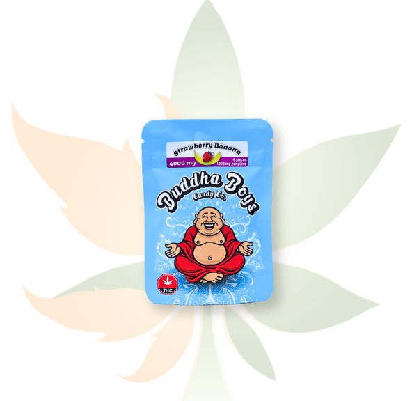 Buddha Boys - 4000mg THC Gummies - Strawberry Banana