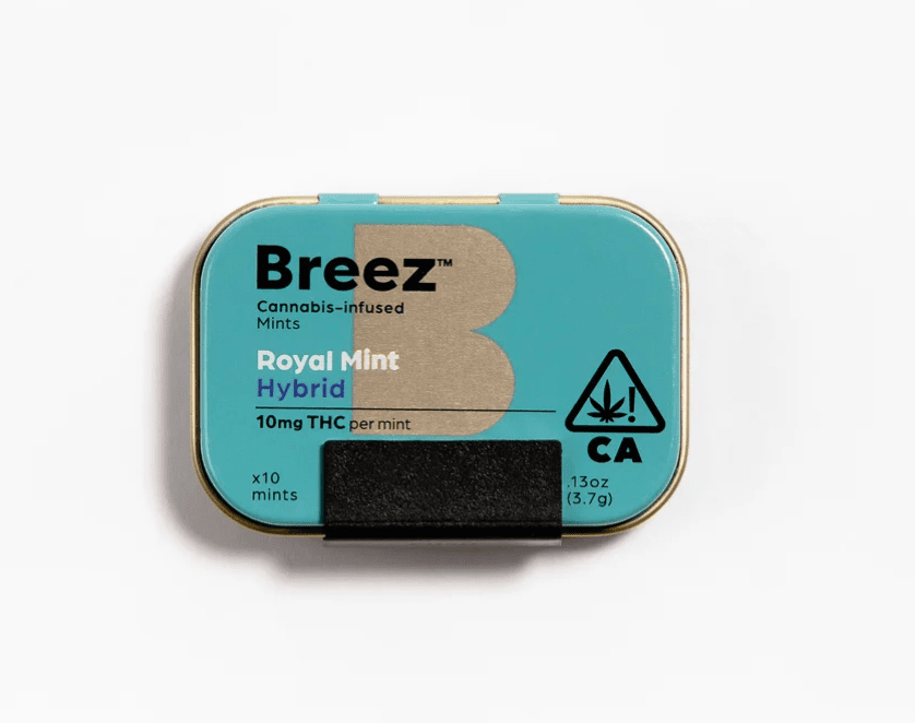 BREEZ ROYAL MINTS 100MG THC HYBRID