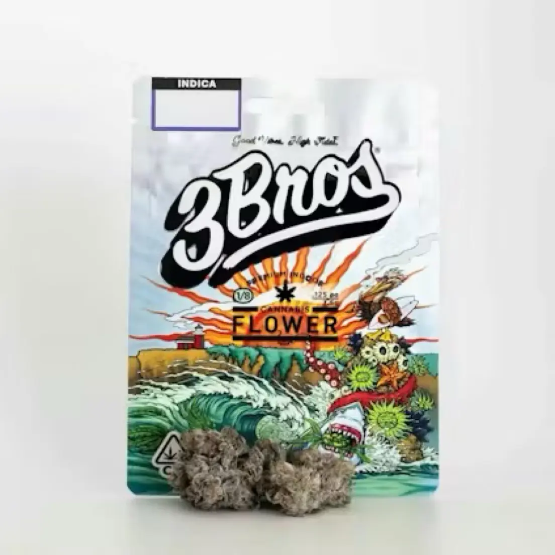 3 Bros | Indoor Flower | 3.5g | Silver Jack | Sativa