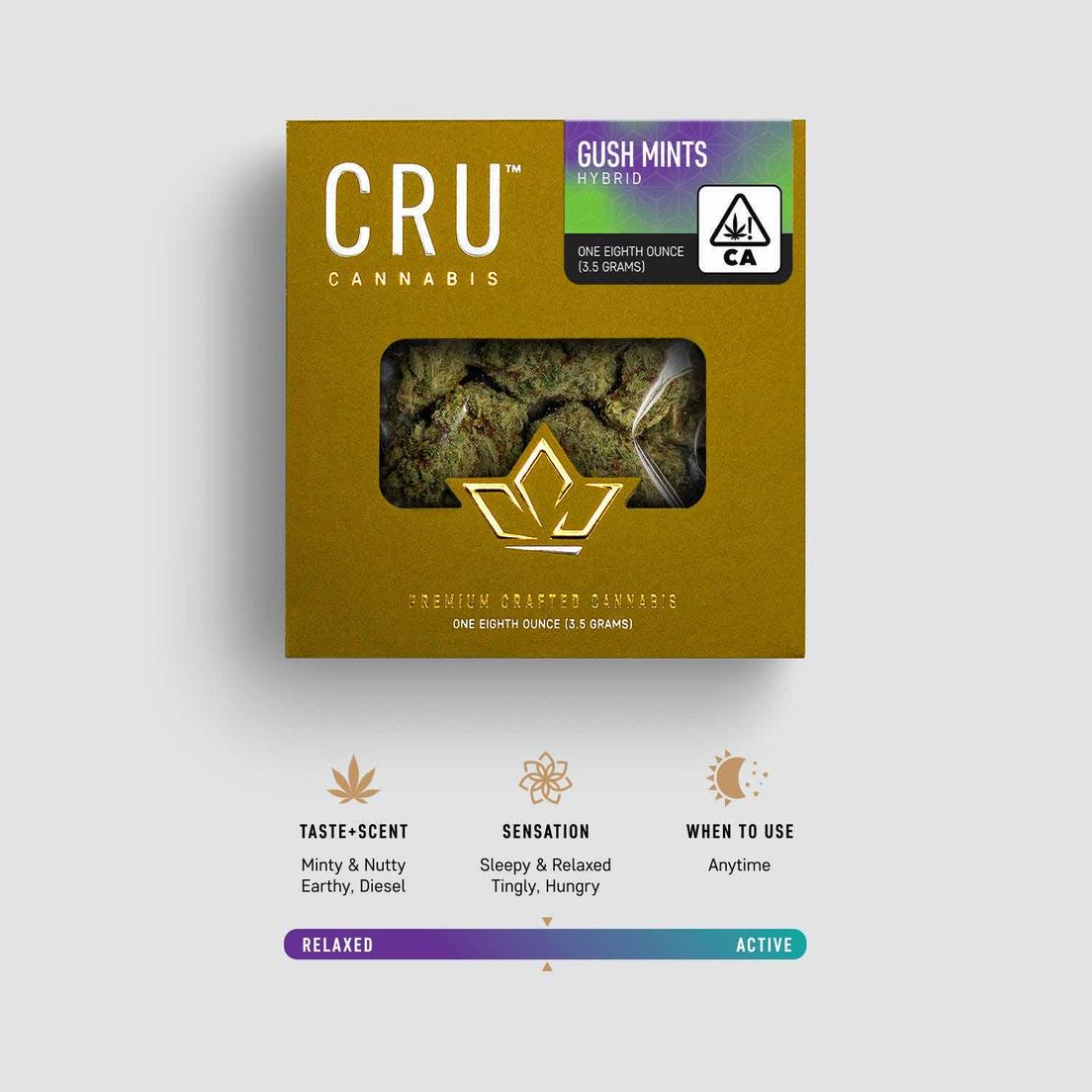 CRU Cannabis - Gush Mints 3.5000g