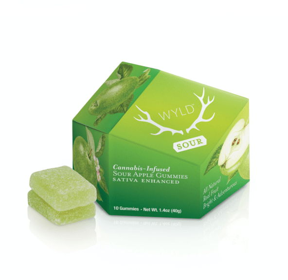 Wyld Fruit Chews Sour Apple 100mg