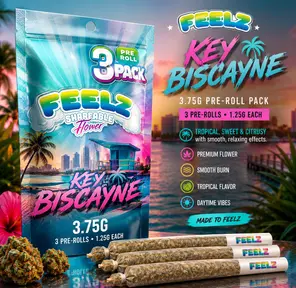 Feelz 3.75g Pre roll Pack - Key Biscayne