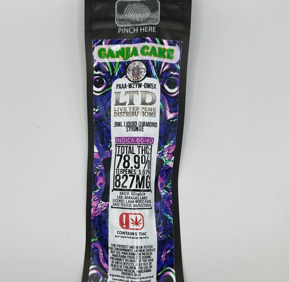 Ganja Cake Liquid Diamond 1G Syringe