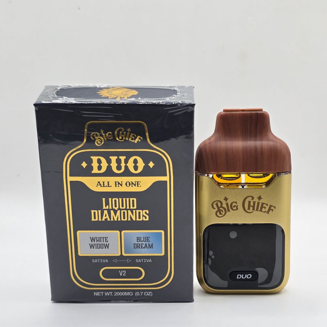 Big Chief - Disposable - White Widow x Blue Dream - 2G at Goodies | Sweede